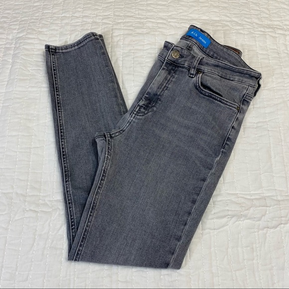 Mih Jeans High Rise Skinny Ankle Wayfarer Grey Bridge Jeans Sz 27 - Picture 3 of 14